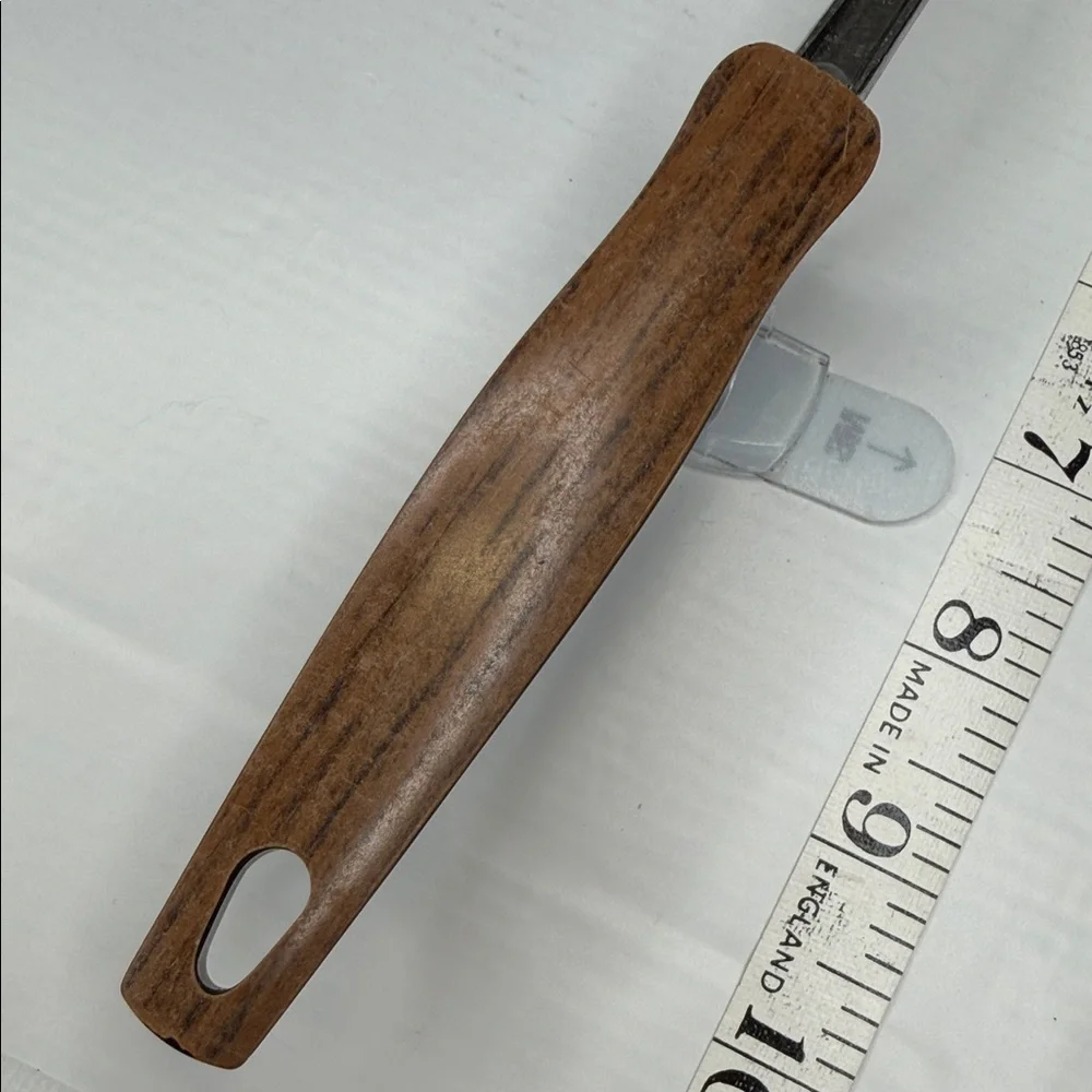 EKCO Stainless Steel Carving Fork faux wood handle